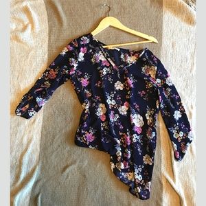 Hippie Rose 3/4 Sleeve Blouse